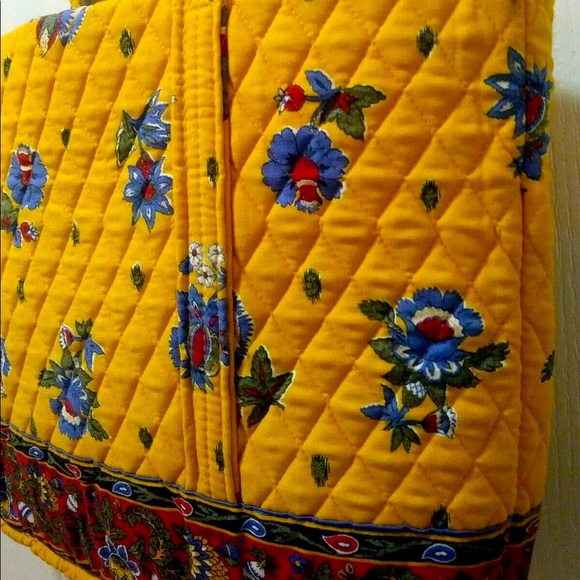 ⭐️vintage⭐️ Vera Bradley retired French yellow large tote - Picture 3 of 7